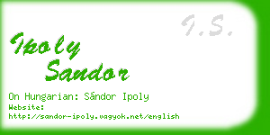 ipoly sandor business card
